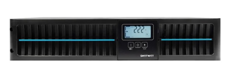 Фото SMARTWATT ИБП онлайн, чистый синус, мощность 3000/2700 ВА/Вт, стоечный/напольный, LCD дисплей, порт USB, RS232, EPO, SNMP слот, IEC13 - 8 шт., встроенные АКБ 6*9 Ач (3703020040007)