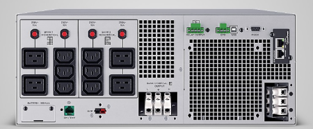 Фото CyberPower OL8KERTHD Online 8000VA/8000W USB/RS-232/Dry/EPO/SNMPslot/BM/ENV/RJ11/45/EBM (6 IEC С13, 4 IEC C19, terminal)