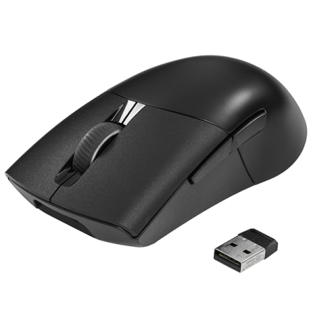 Фото ASUS ROG KERIS WIRELESS AIMPOINT, 75g, 2.4GHz RF, Bluetooth 5.1, 36K DPI sensor, 5 Programmable Button, Black