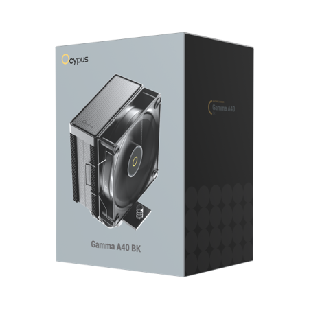 Фото Ocypus Gamma A40 BK, 100mm FAN, Top Panel, 4 HEAT PIPES, 4-PIN PWM, 600-2400 RPM, 29DBA, HYDRO BEARING, LGA115X/1200/1700/18XX, AM4/AM5