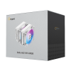 Фото Ocypus Delta A62 WH ARGB, 2x120mm ARGB FAN, Top Panel, 6 HEAT PIPES, 4-PIN PWM, 500-2000 RPM, 29DBA, HYDRO BEARING, LGA115X/1200/1700/18XX, AM4/AM5