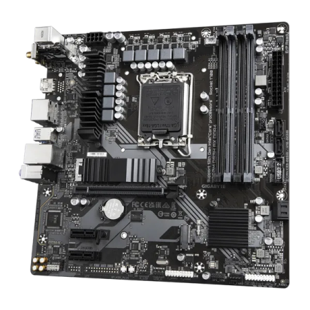 Фото GIGABYTE B760M DS3H AX DDR4, LGA1700, B760, 4*DDR4, 4*SATA, 2*M.2, 3*USB 3.2, 2*USB 2.0, Type-C, 1*PCIx16, 2*PCIx1, HDMI+2*DP, mATX