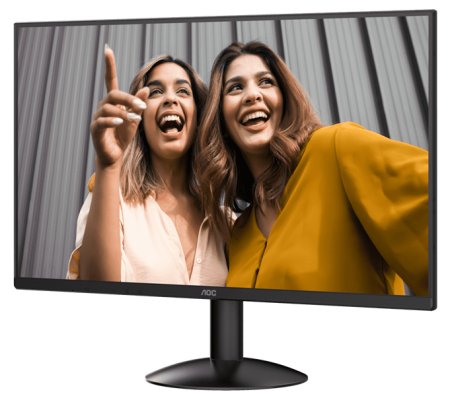 Фото 23,8" AOC 1920x1080 WLED 16:9 IPS 300cd, 1500:1, 20M:1, 4ms, 178°/178°, VGA, HDMI, 120Hz, Tilt, VESA, External, Black, 3y