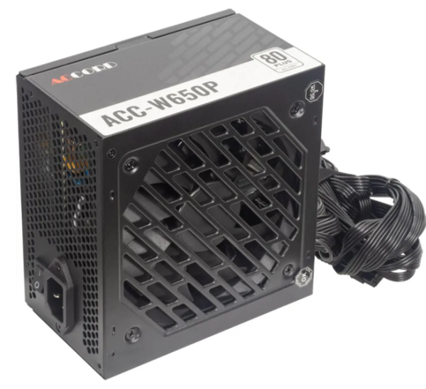 Фото Accord ATX 650W ACC-W650P 80+ white (20+4pin) 120mm fan 6xSATA RTL