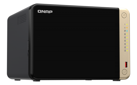 Фото QNAP SMB QC 2GhzCPU/8Gb/upto 6HDD, up to 22 with TL-D800C/SATA(3,5" 2,5")/ 2xUSB3.2 2xUSB2.0/1xHDMI/1xExp.slot/2x2,5Gb/iSCSI/1xPS/3YW TS-664-8G-EU-RU