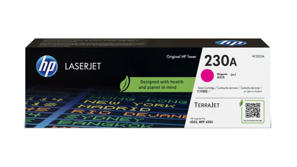 Cartridge HP 230A для HP Color LaserJet Pro 4203/4303, с чипом (1 800 стр.)