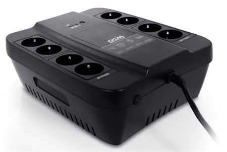 Фото Powercom Back-UPS SPIDER, OffLine, 450VA/270W, Tower, 8xSchuko outlets (4 surge & 4 batt) (332718)