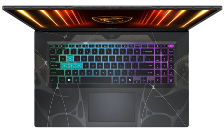 Фото MSI Cyborg A17 AI B2HWFKG AMD Ryzen 7 260 17.3" FHD (1920*1080),144Hz DDR5 16GB (8GB*2),1TB SSD,NV RTX 5060 (8GB GDDR7),55.2Whr,2,5kg,Dos,1y,Translucent Black