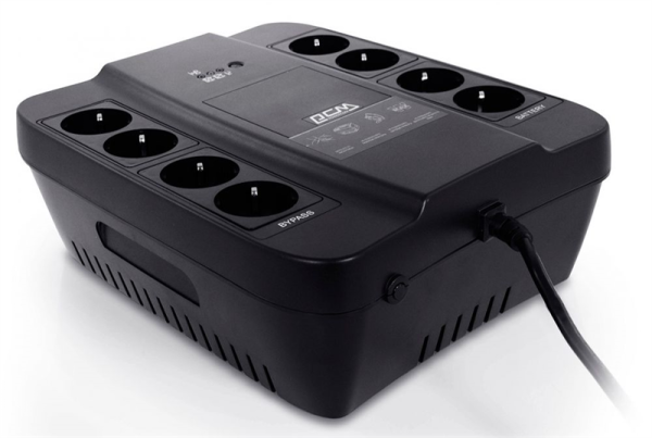 Фото Powercom Back-UPS SPIDER, OffLine, 450VA/270W, Tower, 8xSchuko outlets (4 surge & 4 batt) (332718)