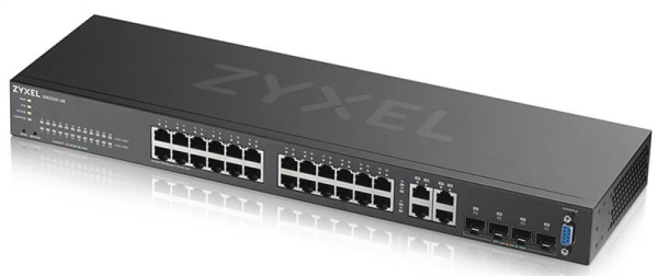 L2 Zyxel NebulaFlex Pro GS2220-28, rack 19", 24xGE, 4xCombo (SFP/RJ-45), бесшумный