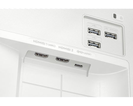 Фото Samsung 32" Smart monitor M7 S32FM703UI (VA 16:9 3840x2160x60Hz 4ms 300cd 3000:1 178/178 1млрд HDMI USB-C(65W) 2*USB 2.0 Spk10W Tizen HDR10+ sRGB 99% Tilt WiFi5 BT5.2 VESA White ПультДУ)