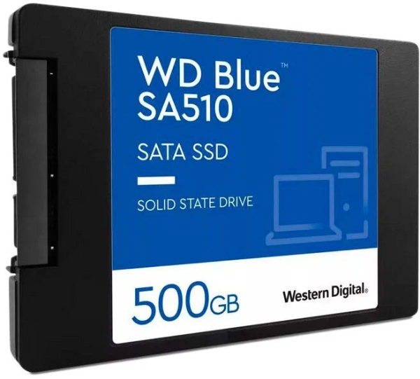 Фото Western Digital Blue SSD 2,5” SATA 500Gb, WDS500G3B0A, 1 year, (аналог WDS500G2B0A)