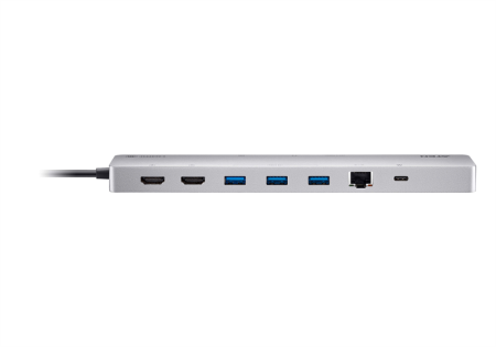 Фото ATEN 8k (4k HDMI Dual Display) 11-in-1 USB-C Multiport Dock with USB PD 100W