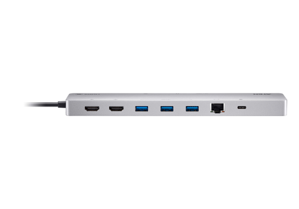 Фото ATEN 8k (4k HDMI Dual Display) 11-in-1 USB-C Multiport Dock with USB PD 100W
