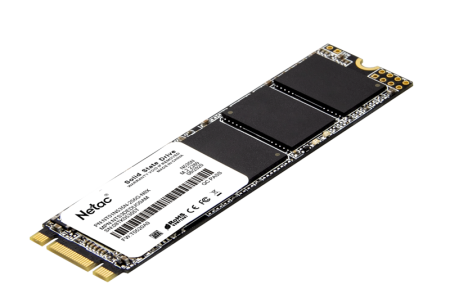Фото Netac SSD N535N 256GB M.2 2280 SATAIII 3D NAND, R/W up to 540/490MB/s, TBW 140TB, 3y wty