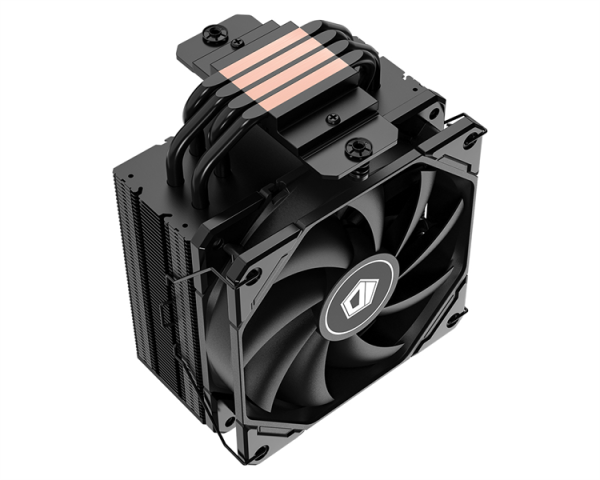 Фото ID-COOLING SE-224-XTS BLACK LGA1700/1200/115X/AM5/AM4 (10шт/кор, TDP 220W, PWM, 4 тепл.трубки прямого контакта, FAN 120mm) RET