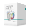 Фото DEEPCOOL AG620 WH ARGB V2 LGA20XX/1700/1200/115X/AM5/AM4 (9шт/кор, TDP 260W, PWM, ARGB DUAL Fan 120mm, 6 тепл. трубок, белый) RET (R-AG620-WHAMMN-GJD)
