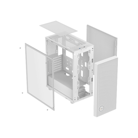 Фото Ocypus Gamma C70 WH ARGB, ATX, USB3.0*1+USB2.0*1, FRONT 3x120mm ARGB, REAR 1x120mm ARGB