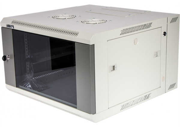 Шкаф настенный серии Pro, 3-секционный, 22U 600x600, стеклянная дверь