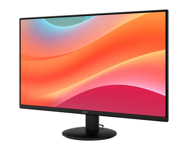 Фото MSI PRO MP272L 27" 16:9 FHD(1920x1080), IPS Flat, 1ms(MPRT), 1300:1, 100M:1, 250nits, 178/178, HDMI 1.4b, DP 1.2a, Tilt, 100HZ, Black, 1y war-ty