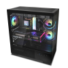 Фото ZALMAN CHRONIX V2, ATX, BLACK, WINDOW, 1xCombo (3.5’’ or 2.5’’), 1x3.5’’HDD, 2x2.5’’SSD, 1xUSB2.0, 1xUSB3.0, 1xUSB Type-C, SIDE 2x120mm ARGB, REAR 1x120mm ARGB