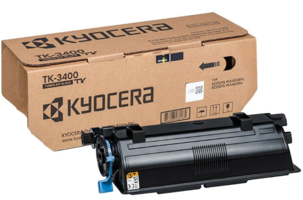 Тонер Kyocera Тонер-картридж TK-3400 для ECOSYS PA4500x/PA5000x/PA5500x/PA6000x/MA4500x/MA4500fx (12500 стр.)