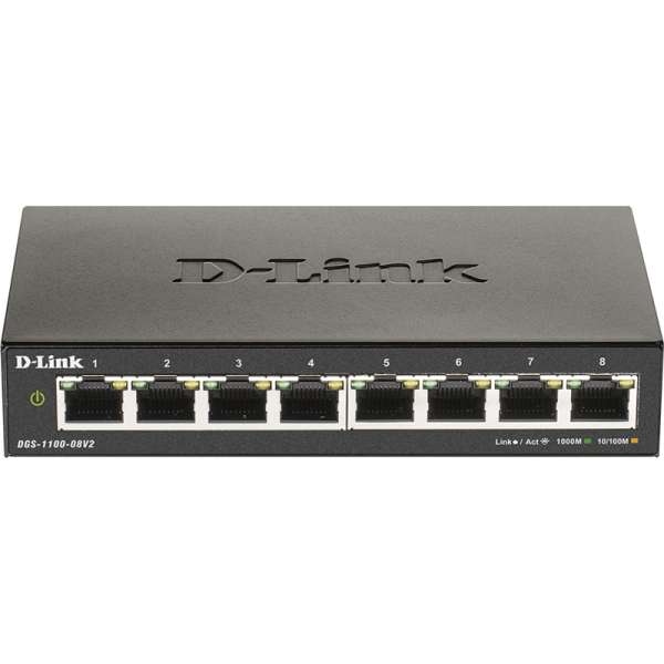 Смотреть D-Link DGS-1100-08V2/A1A Фото D-Link DGS-1100-08V2/A1A