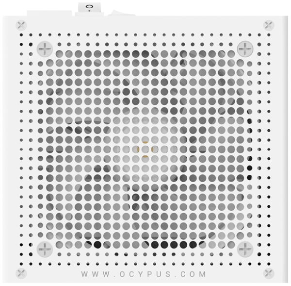 Фото Ocypus Iota P850 WH, 850W, APFC, 80+ Gold, ATX 3.1, Fully Modular, 120mm Fan