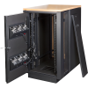 Фото Шкаф LANMASTER SOUNDPROOF звукоизолированный 24U 750x1130 мм, отделка под дерево, цвет лиственница