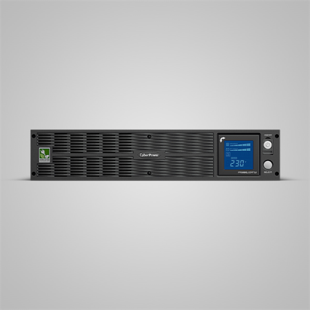 Фото CyberPower PR3000ELCDRT2U Line-Interactive 3000VA/2700W USB/RS-232/Dry/EPO/SNMPslot/RJ11/45/EBM (9 IEC С13, 1 IEC C19) EOL
