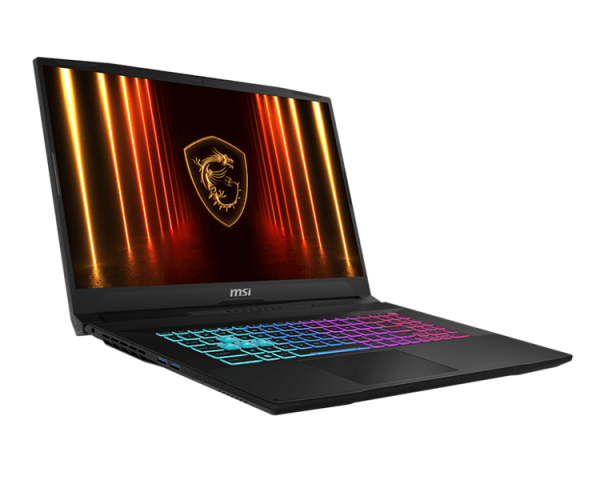 Фото MSI Katana 17 HX B14WGK Core i7-14650HX 17.3" QHD (2560*1440), 240Hz DDR5 32GB(16GB*2),1TB SSD, NV RTX 5070 (GDDR7 8GB),75Whr,2.7kg,1y,Dos,Black