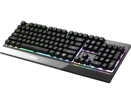Фото Gaming Keyboard MSI VIGOR GK30, Wired, Mechanical-like plunger switches. 6 zones RGB lighting with several lighting effects. Anti-ghosting Capability. Water Resistant (spill-proof), Black