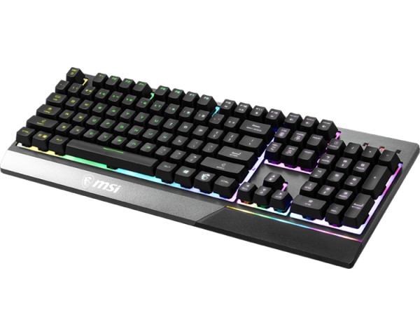 Фото Gaming Keyboard MSI VIGOR GK30, Wired, Mechanical-like plunger switches. 6 zones RGB lighting with several lighting effects. Anti-ghosting Capability. Water Resistant (spill-proof), Black