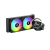 Ocypus Sigma L24 BK ARGB, 240mm, LCD Pump 2.4", 2x120mm ARGB fans, LGA115X/1200/1700/18XX, AM4/AM5
