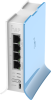 MikroTik hAP lite with 650MHz CPU, 32MB RAM, 4xLAN, built-in 2.4Ghz 802.11b/g/n 2x2 two chain wireless with integrated antennas, RouterOS L4, tower case, PSU
