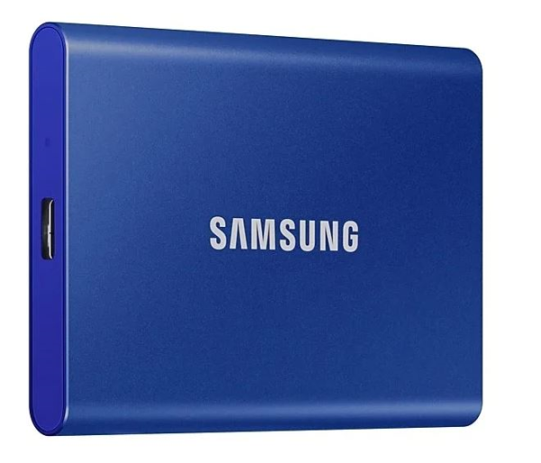 Фото SSD Samsung T7 External 1Tb (1024GB) BLUE USB 3.2 (MU-PC1T0H/WW) 1year