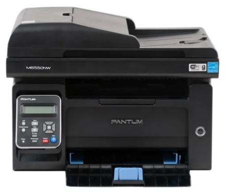 Фото Pantum M6550NW, P/C/S, Mono laser, А4, 22 ppm (max 20000 p/mon), 600 MHz, 1200x1200 dpi, 128 MB RAM, ADF35, paper tray 150 pages, USB, LAN, WiFi, start. cartridge 1600 pages (black)