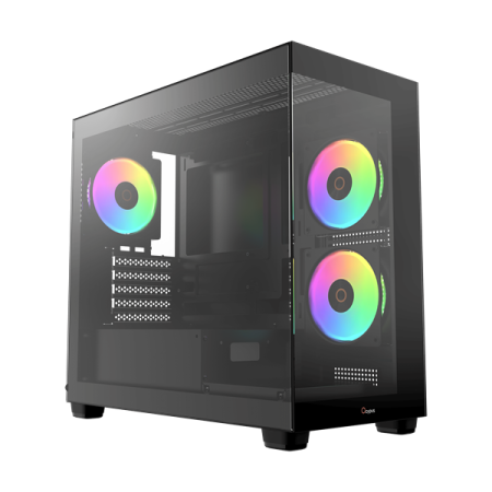 Фото Ocypus Gamma C52 BK ARGB, MATX, USB3.0*1+USB2.0*2, SIDE 2x120mm ARGB, REAR 1x120mm ARGB