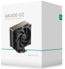 Фото DEEPCOOL AK400 G2 LGA1851/1700/1200/115X/AM5/AM4 (12шт/кор, TDP 220W, PWM, Fan 120mm, 4 тепл. Трубки, Wood-grain top cover, черный) RET (R-AK400G2-BKNNMN-GJD)