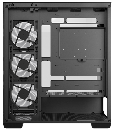 Фото Deepcool CG580 4F без БП, боковое окно (панорама), 4x120mm ARGB PWM вентилятора, черный, ATX (R-CG580-BKADA4-G-1)