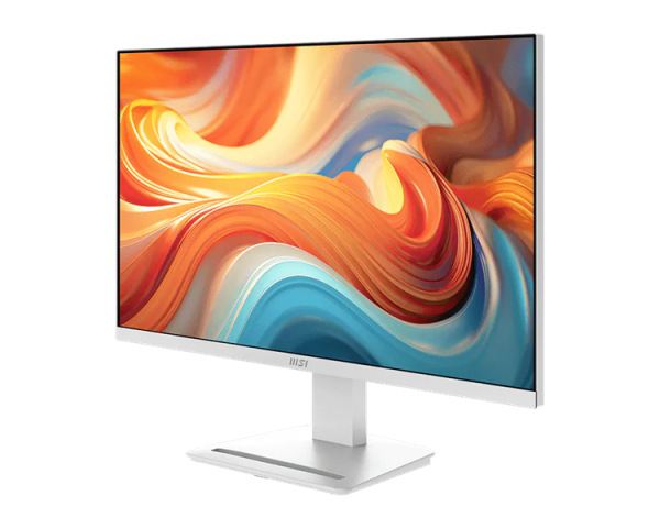 Фото MSI PRO MP273QW E14 27" 16:9 WQHD(2560x1440)IPS Flat,4ms(GTG),1500:1,100M:1,300nit,178/178,2xHDMI ,1xDP,Speaker,Tilt,VESA,144Hz,White, 1y w-ty