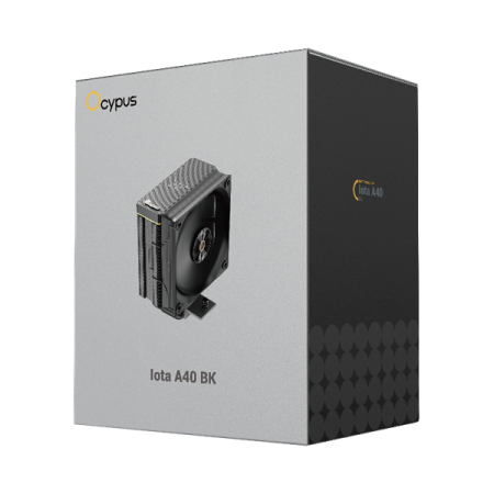 Фото Ocypus Iota A40 BK, 120mm FAN, Display Panel, 4 HEAT PIPES, 4-PIN PWM, 500-2000 RPM, 29DBA, FDB, LGA115X/1200/1700/18XX, AM4/AM5