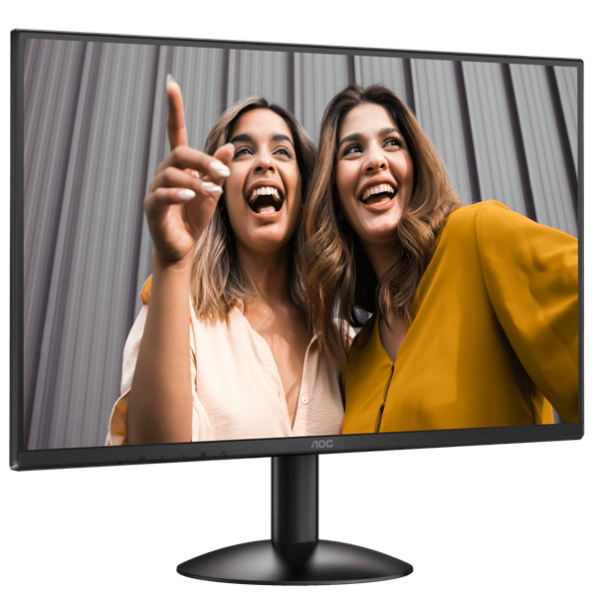 Фото 23,8" AOC 1920x1080 WLED 16:9 IPS 300cd, 1500:1, 20M:1, 4ms, 178°/178°, VGA, HDMI, 120Hz, Tilt, VESA, External, Black, 3y