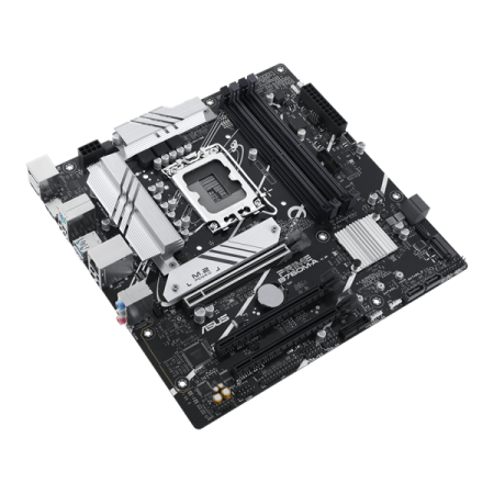 Фото ASUS PRIME B760M-A-CSM, LGA1700, B760, 4*DDR5, 4*SATA, 2*M.2, 2*USB 3.2, 4*USB 2.0, 3*PCIx16, DP+2*HDMI, mATX; 90MB1EK0-M1EAYC