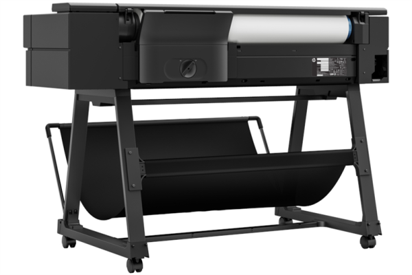 Фото HP DesignJet T850 MFP (p/s/c, 36",4color,2400x1200dpi,2Gb,25sppA1, 90 A1 p/hr, max roll d 100mm, GigEth/Wi-Fi,stand,media bin,rollfeed,sheetfeed,tray50 (A3/A4),autocutter,black, repl. F9A30D)