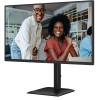 Фото 27" AOC 2560x1440 WLED 16:9 IPS 350 cd, 1500:1, 20M:1, 4ms, 178°/178°, HDMI, DP, USB hub: 4*USB3.2, 120 Hz, Speak, Tilt, Height, Swivel, Pivot, Internal, VESA, Black, 3y