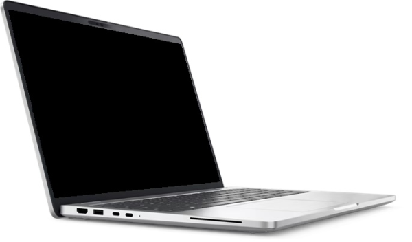 Фото DELL 16 Pro Plus Ultra 7 266V 16” 16:10 FHD+ (1920 x 1200),120Hz,IPS,Non-Touch, AG,300 nit,16GB LPDDR5,1TB SSD Intel Arc graphics,Backlit,FPR,3cell 55Wh,2y,Linux,1,9kg,Silver,KB Eng/Rus