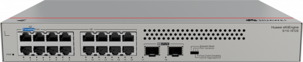 HUAWEI eKit S110-16T2S (16*10/100/1000BASE-T ports, 2*GE SFP ports, built-in AC power, fanless)