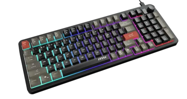 Фото Keyboard MSI FORGE GK110, Wired, membrane Keyboard, multi-colour LED backlighting, 26 Key Anti-ghosting Capability, Black