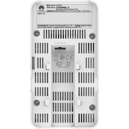 Фото HUAWEI eKit Wall-plate AP263, Wi-Fi 6, indoor, Dual Radio(2.4G/5GHz), 2*2/2*2 MU-MIMO, 1*GE Base-T, 1*GE Base-T, BLE, USB, internal smart antennas
